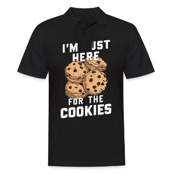 Cookies Cookie Keks Kekse Schokolade - Männer Poloshirt - Schwarz - Vorne - Kai (181cm)
