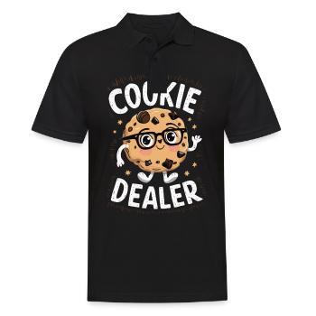Cookies Cookie Keks Kekse Schokolade - Männer Poloshirt - Schwarz - Vorne - Kai (181cm)