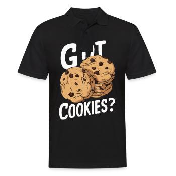 Cookies Cookie Keks Kekse Schokolade - Männer Poloshirt - Schwarz - Vorne - Kai (181cm)