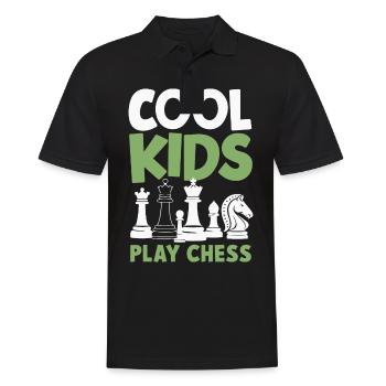 Chess Chess Player - Men's Polo Shirt - black - Front - Kai (181cm)