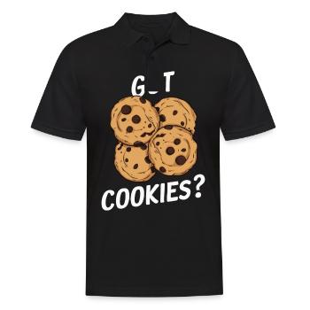 Cookies Cookie Keks Kekse Schokolade - Männer Poloshirt - Schwarz - Vorne - Kai (181cm)