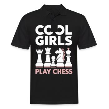 Chess Chess Player - Men's Polo Shirt - black - Front - Kai (181cm)