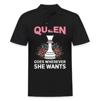Chess Chess Player - Men's Polo Shirt - black - Front - Kai (181cm)