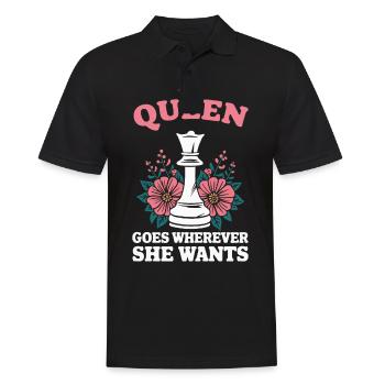 Chess Chess Player - Men's Polo Shirt - black - Front - Kai (181cm)