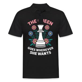Chess Chess Player - Men's Polo Shirt - black - Front - Kai (181cm)