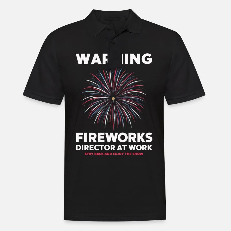 Pyrotechniker Feuerwerk Pyrotechnik - Männer Poloshirt - Schwarz