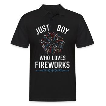 Pyrotechnie Feux d’artifice Pyrotechnie - Polo Homme - noir - Devant - Kai (181cm)