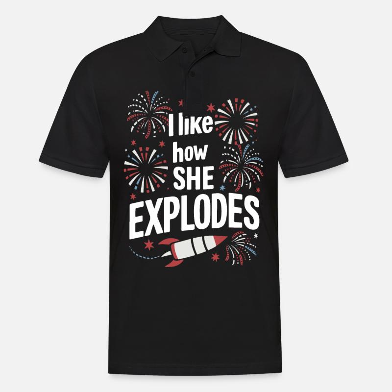 Pyrotechnics Fireworks Pyrotechnics - Men's Polo Shirt - black