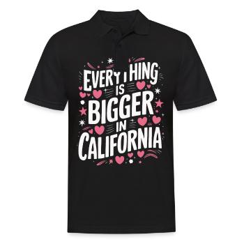 Californie États-Unis Amérique - Polo Homme - noir - Devant - Kai (181cm)