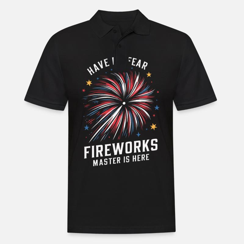 Pyrotechnie Feux d’artifice Pyrotechnie - Polo Homme - noir