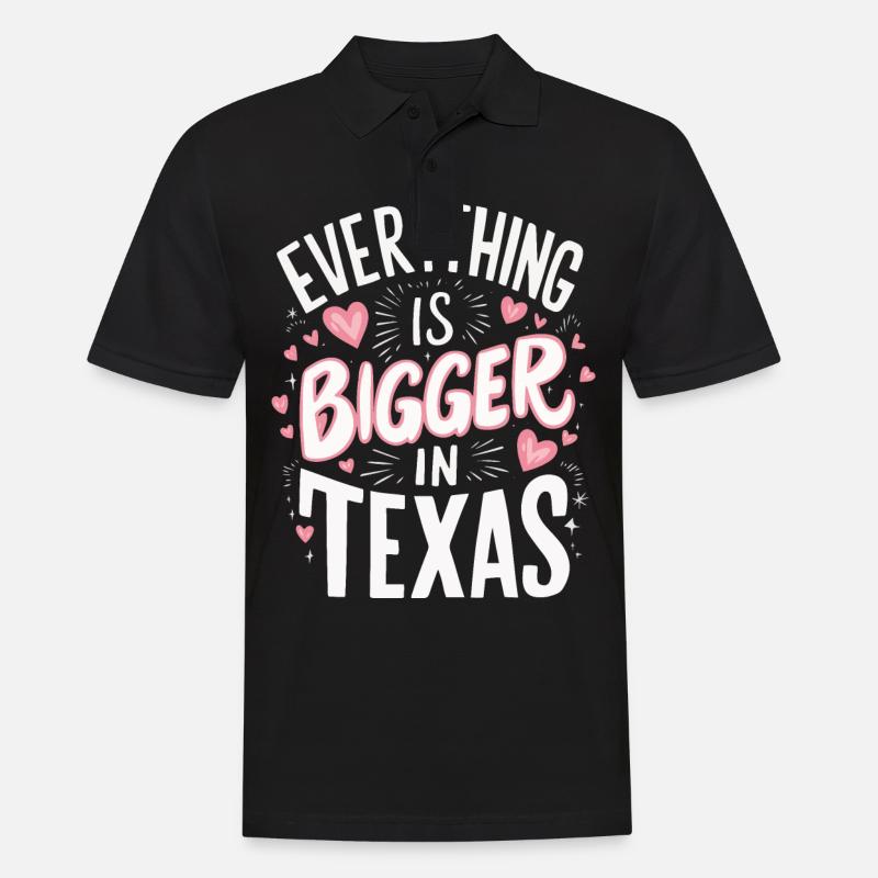 Texas State Texans Texas - Men's Polo Shirt - black