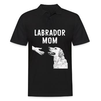 Labrador Hund - Männer Poloshirt - Schwarz - Vorne - Kai (181cm)