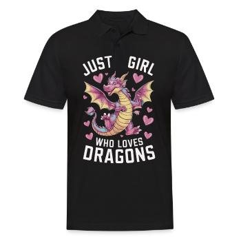 Dragon Mystique Dragon Fantasy - Polo Homme - noir - Devant - Kai (181cm)