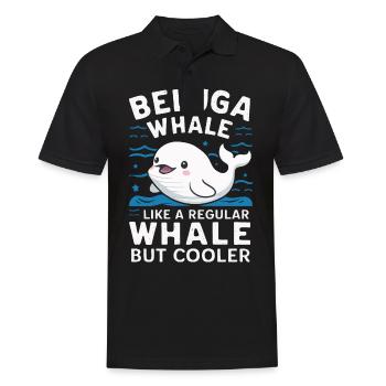 Beluga Whale Ocean Belugas Whales - Men's Polo Shirt - black - Front - Kai (181cm)