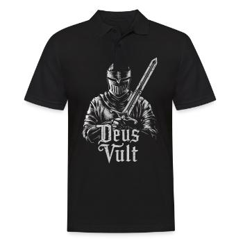Crusader Knights Templar Middle Ages - Men's Polo Shirt - black - Front - Kai (181cm)