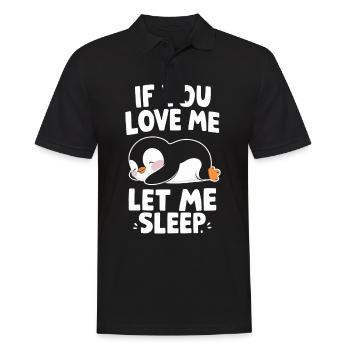 Pinguin Pinguine Tier - Männer Poloshirt - Schwarz - Vorne - Kai (181cm)