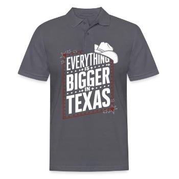 Texas State Texaner Texas - Männer Poloshirt - Anthrazit - Vorne - Nico (186cm)