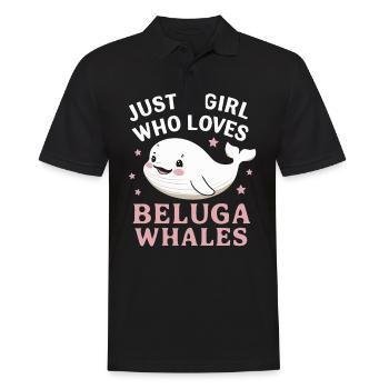 Beluga Whale Ocean Belugas Whales - Men's Polo Shirt - black - Front - Kai (181cm)