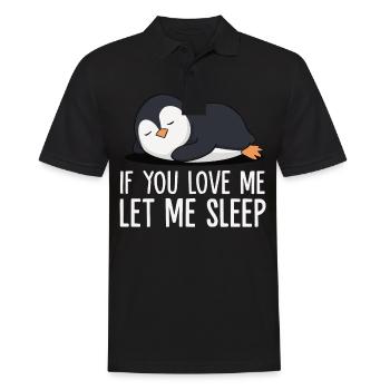 Pinguin Pinguine Tier - Männer Poloshirt - Schwarz - Vorne - Kai (181cm)