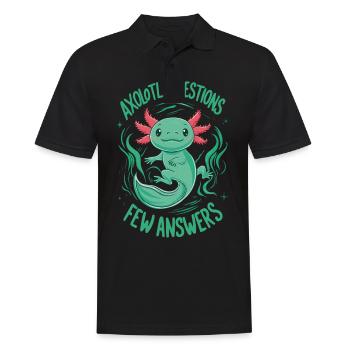 Poisson axolotl - Polo Homme - noir - Devant - Kai (181cm)