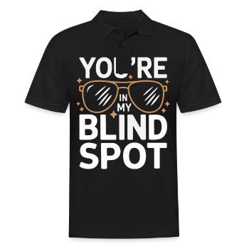 Blinde Blindheit Sehbehinderte Menschen - Männer Poloshirt - Schwarz - Vorne - Kai (181cm)