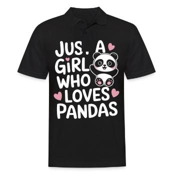 Panda Ours Panda Animal Pandas - Polo Homme - noir - Devant - Kai (181cm)