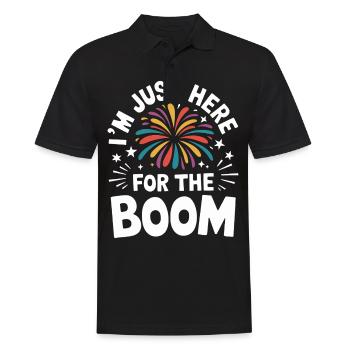 Pyrotechniker Feuerwerk Pyrotechnik - Männer Poloshirt - Schwarz - Vorne - Kai (181cm)