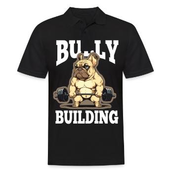 Français Bulldog Frenchie Bodybuilding Dog - Polo Homme - noir - Devant - Kai (181cm)