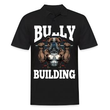 Français Bulldog Frenchie Bodybuilding Dog - Polo Homme - noir - Devant - Kai (181cm)