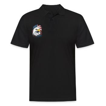 Pygargue à tête blanche - Polo Homme - noir - Devant - Kai (181cm)