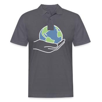 Climate protection Climate change - Men's Polo Shirt - charcoal grey - Front - Nico (186cm)