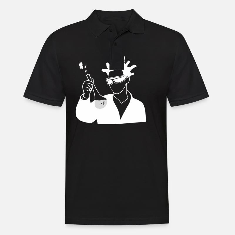 Wissenschaftler Wissenschaft - Männer Poloshirt - Schwarz