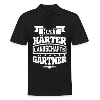 Hart Härter Landschaftsgärtner Garten Gärtner - Männer Poloshirt - Schwarz - Vorne - Kai (181cm)