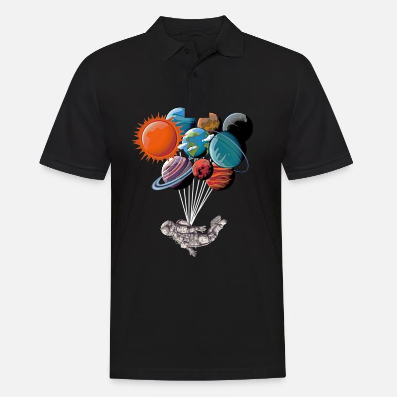 Astronaute de l'espace - Polo Homme - noir