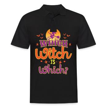Sorcière est quel cadeau de costume de sorcière d'halloween - Polo Homme - noir - Devant - Kai (181cm)