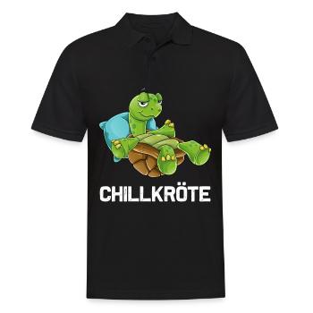 Chill Toad Turtle Chill Turtle Gift - Men's Polo Shirt - black - Front - Kai (181cm)