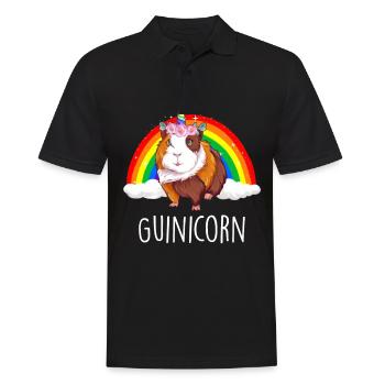 Cobaye Licorne Guinée Pig Guinicorn - Polo Homme - noir - Devant - Kai (181cm)