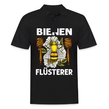 Bienen-Flüsterer Imkerei Imker Bienenzüchter - Männer Poloshirt - Schwarz - Vorne - Kai (181cm)