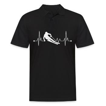 rythme cardiaque ski vacances de ski - Polo Homme - noir - Devant - Kai (181cm)