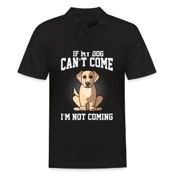 Wenn mein Labrador Retriver nicht kommen kann, komme ich nicht - Männer Poloshirt - Schwarz - Vorne - Kai (181cm)