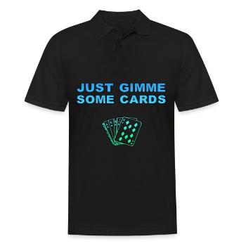 Poker Poker Poker Texas Holdem - Kartenspiel - Männer Poloshirt - Schwarz - Vorne - Kai (181cm)