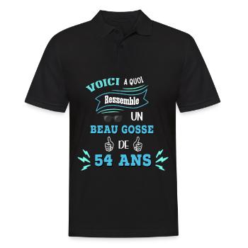 Idée De Cadeau Drôle Pour Les Beaux Gosses - Polo Homme - noir - Devant - Kai (181cm)