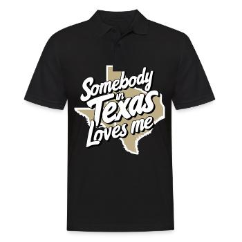 Texas State Texans Texas - Men's Polo Shirt - black - Front - Kai (181cm)