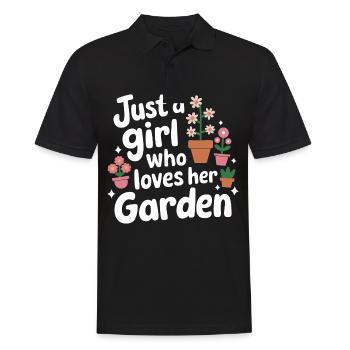 Gardener Garden Plants Gardening - Men's Polo Shirt - black - Front - Kai (181cm)