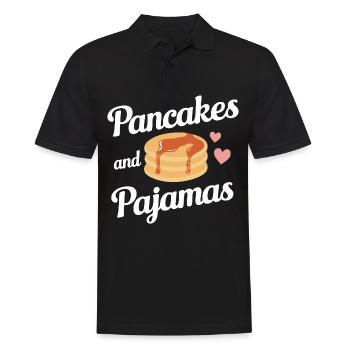 Pancakes Breakfast Food Pancake - Men's Polo Shirt - black - Front - Kai (181cm)