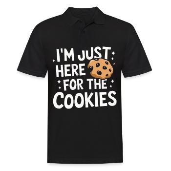 Cookies Cookie Keks Kekse Schokolade - Männer Poloshirt - Schwarz - Vorne - Kai (181cm)