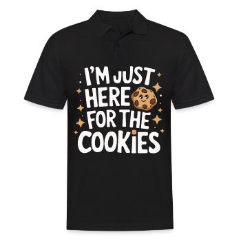 Cookies Cookie Keks Kekse Schokolade - Männer Poloshirt - Schwarz - Vorne - Kai (181cm)