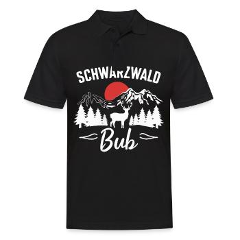 Black Forest Black Forest Baden-Württemberg - Men's Polo Shirt - black - Front - Kai (181cm)