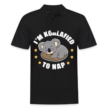Koala Koala Koala Bear Animal - Men's Polo Shirt - black - Front - Kai (181cm)