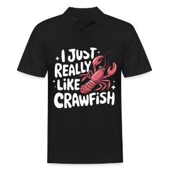 Homards, crabes, crevettes, fruits de mer - Polo Homme - noir - Devant - Kai (181cm)